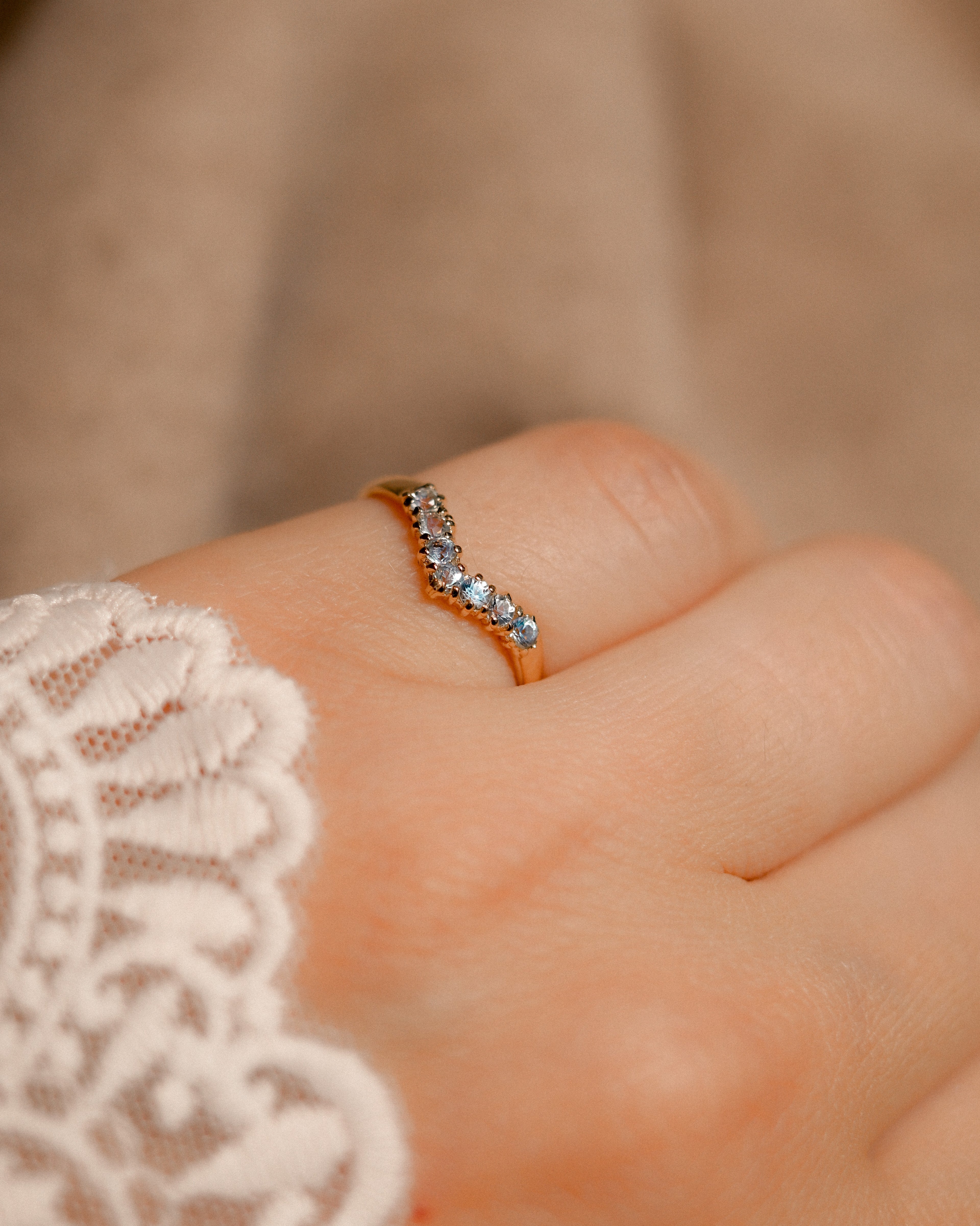 Émilienne • Vintage Topaas Wishbone Ring