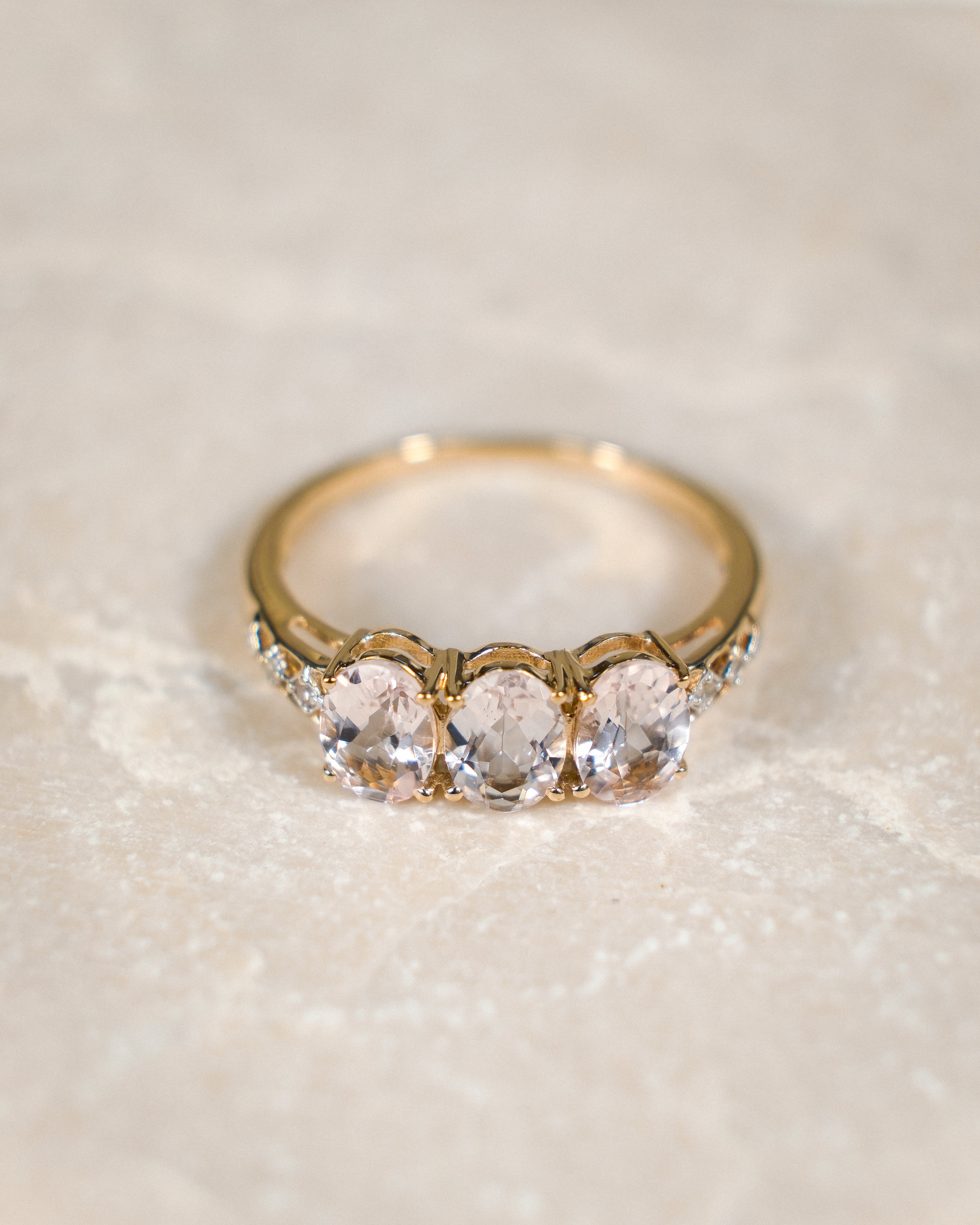 Genevieve • Vintage Morganiet & Diamant Dress Ring