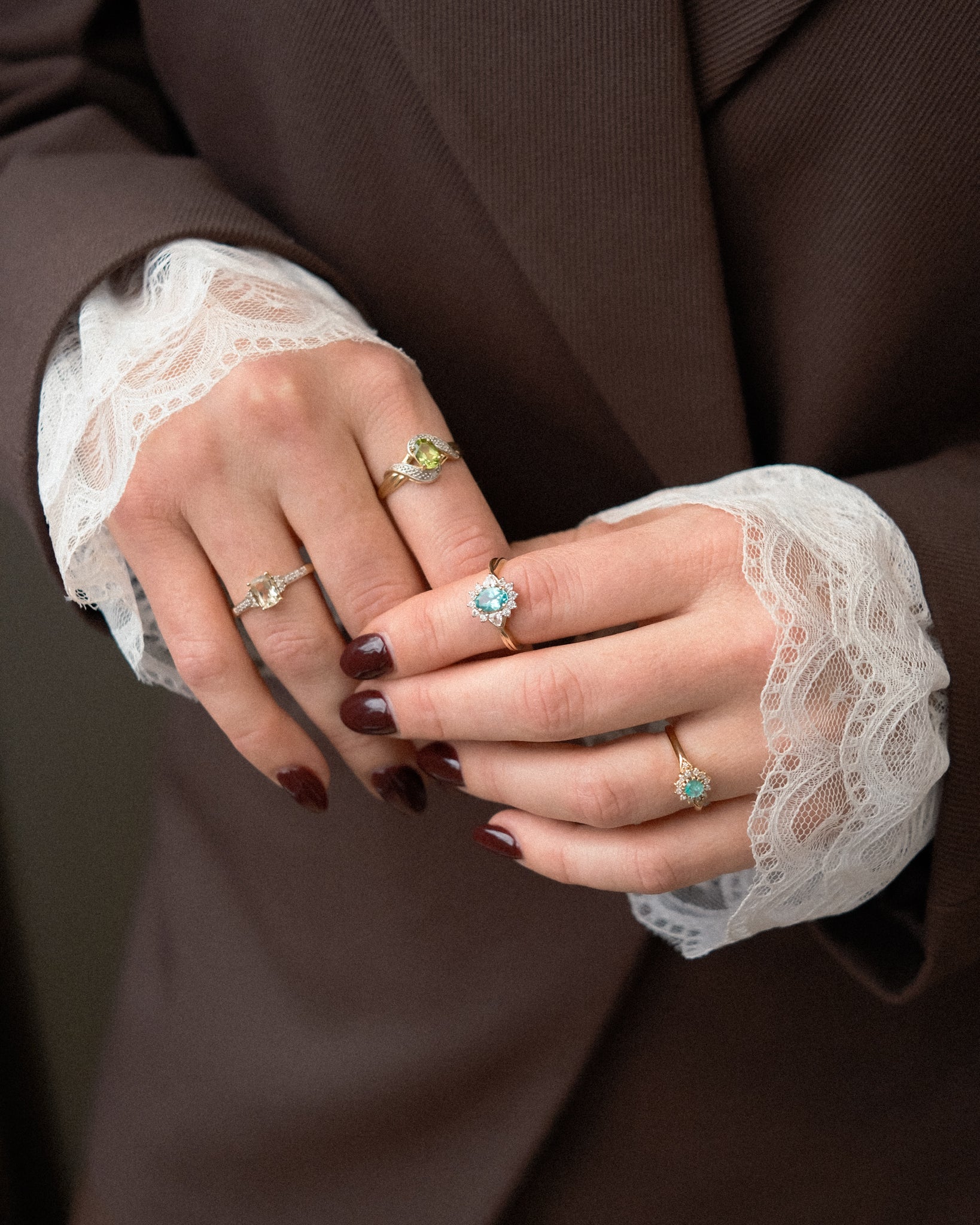 Armelia • Vintage Kwarts & Zirkonia Cluster