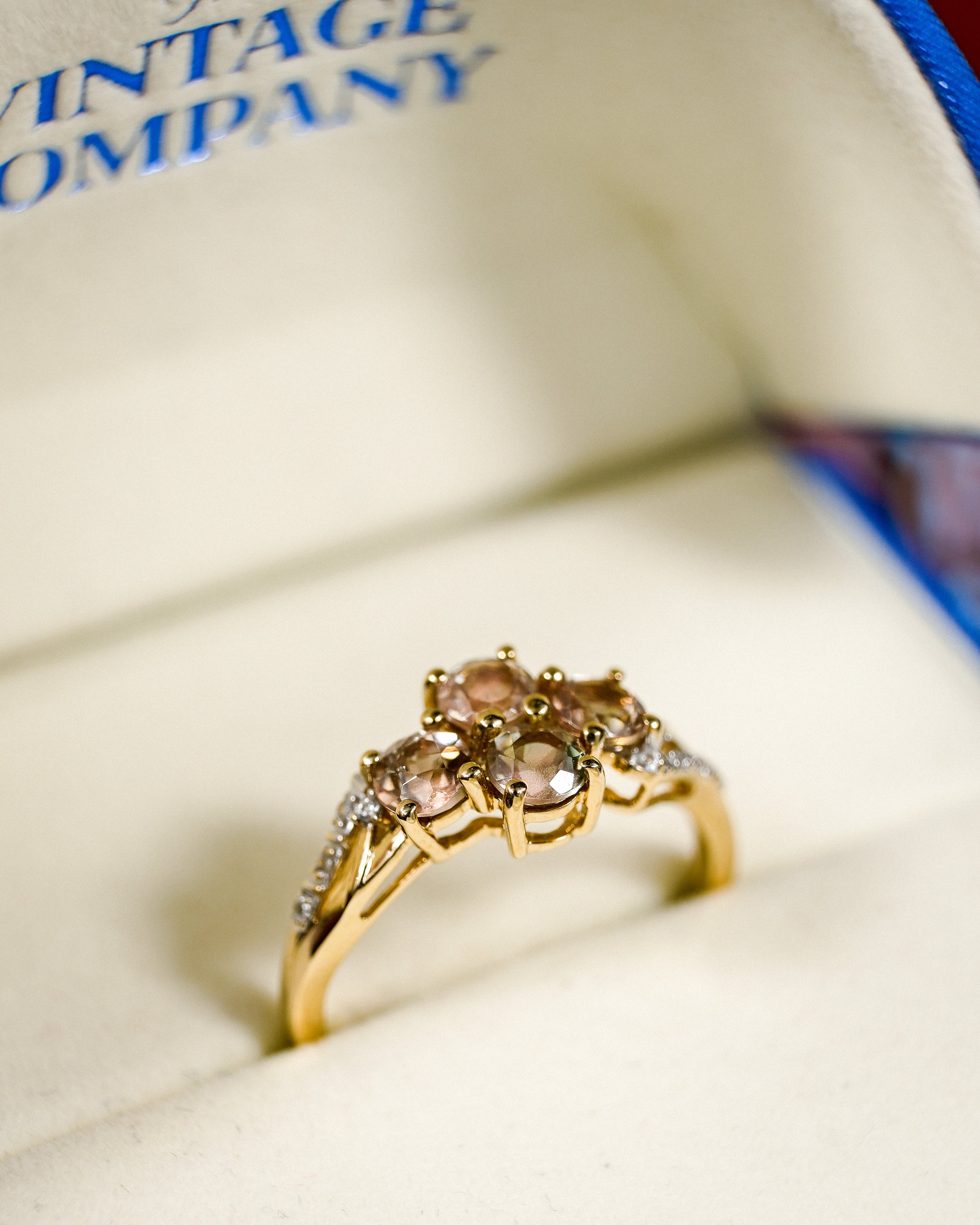 Lisette • Vintage Kwarts & Zirkoon Dress Ring