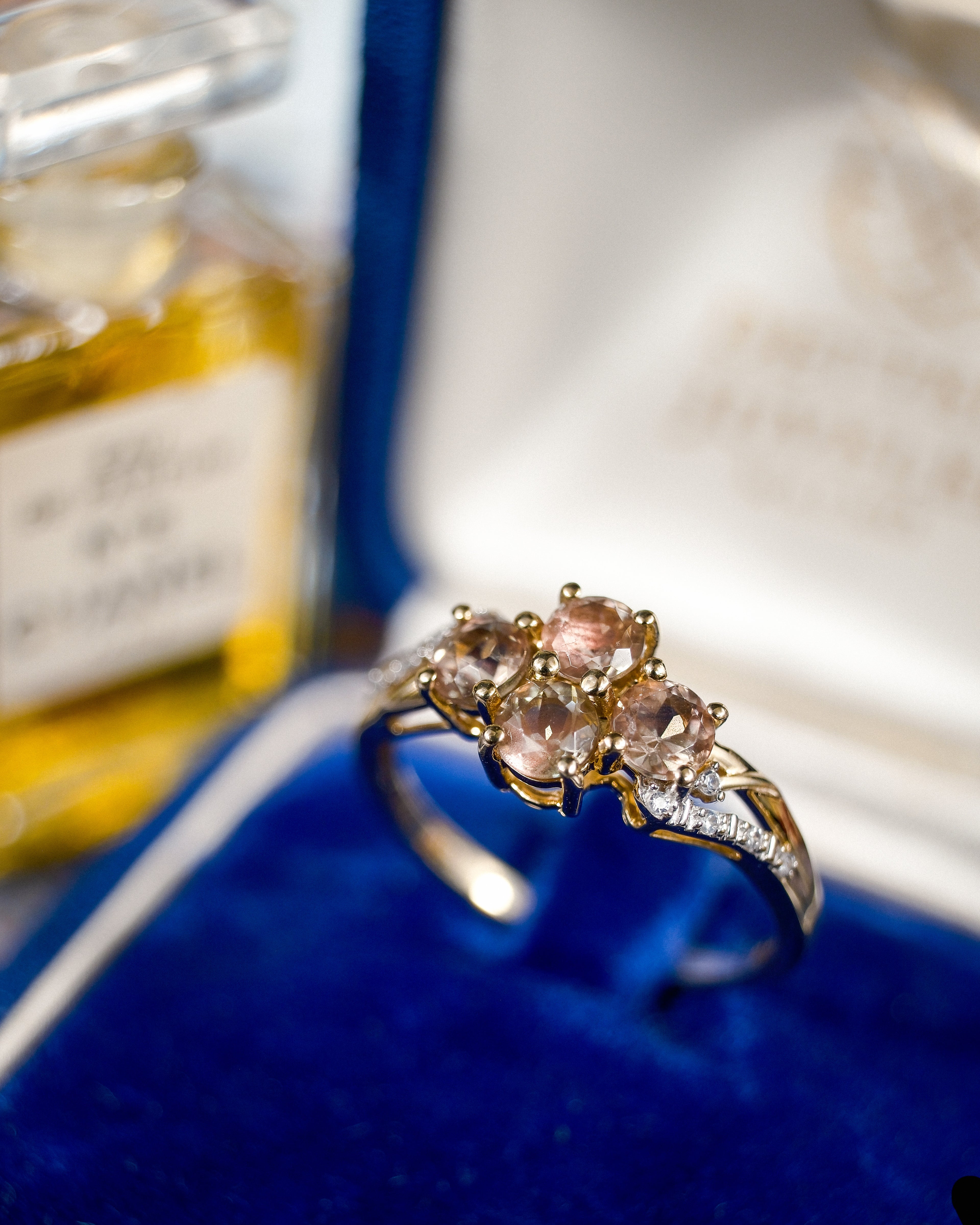 Lisette • Vintage Kwarts & Zirkoon Dress Ring