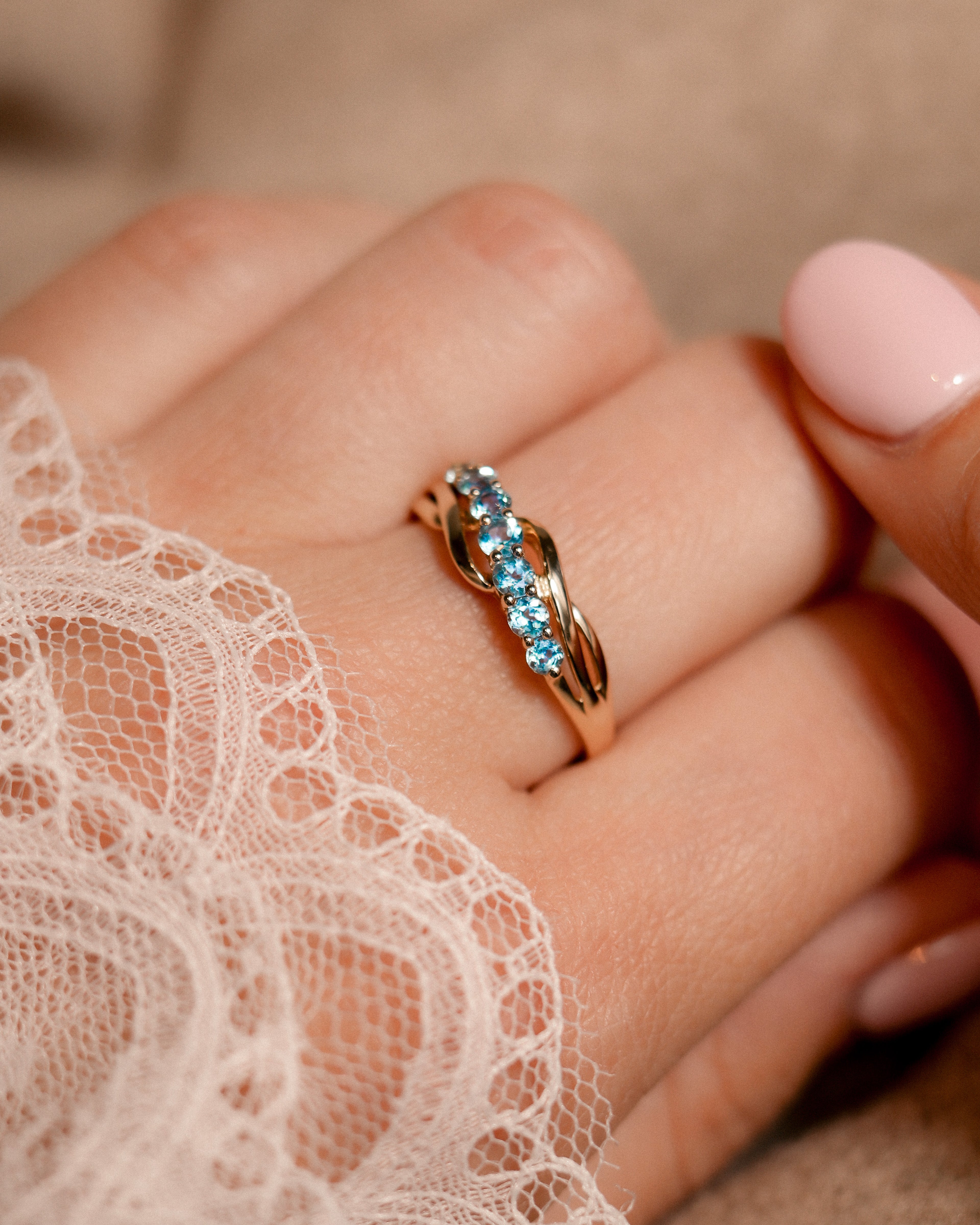 Lorena • Vintage Topaas Dress Ring