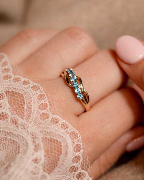 Lorena • Vintage Topaas Dress Ring