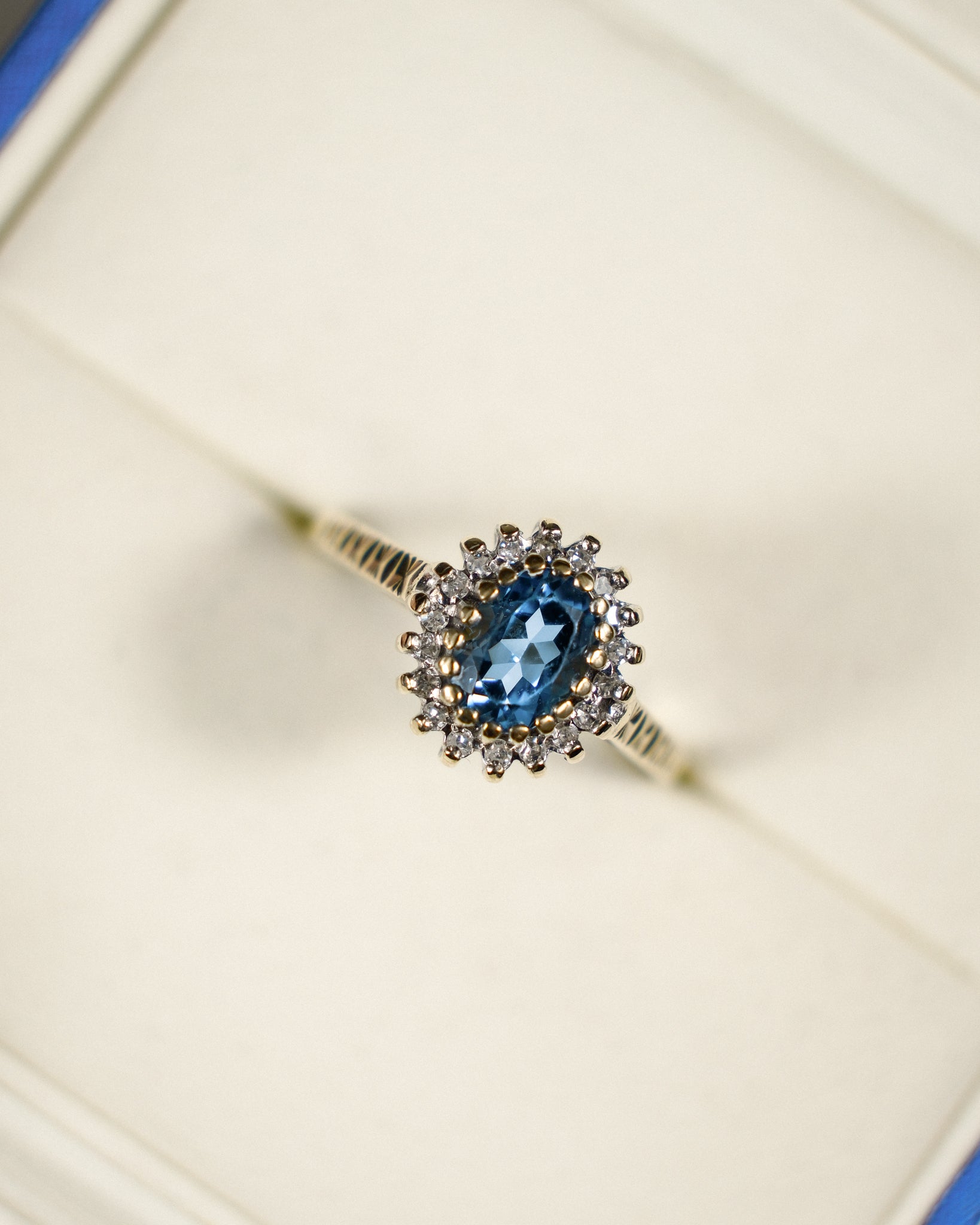 Marguerite • Vintage Topaas & Diamant Cluster