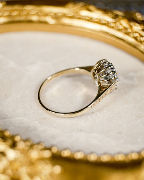 Marguerite • Vintage Topaas & Diamant Cluster