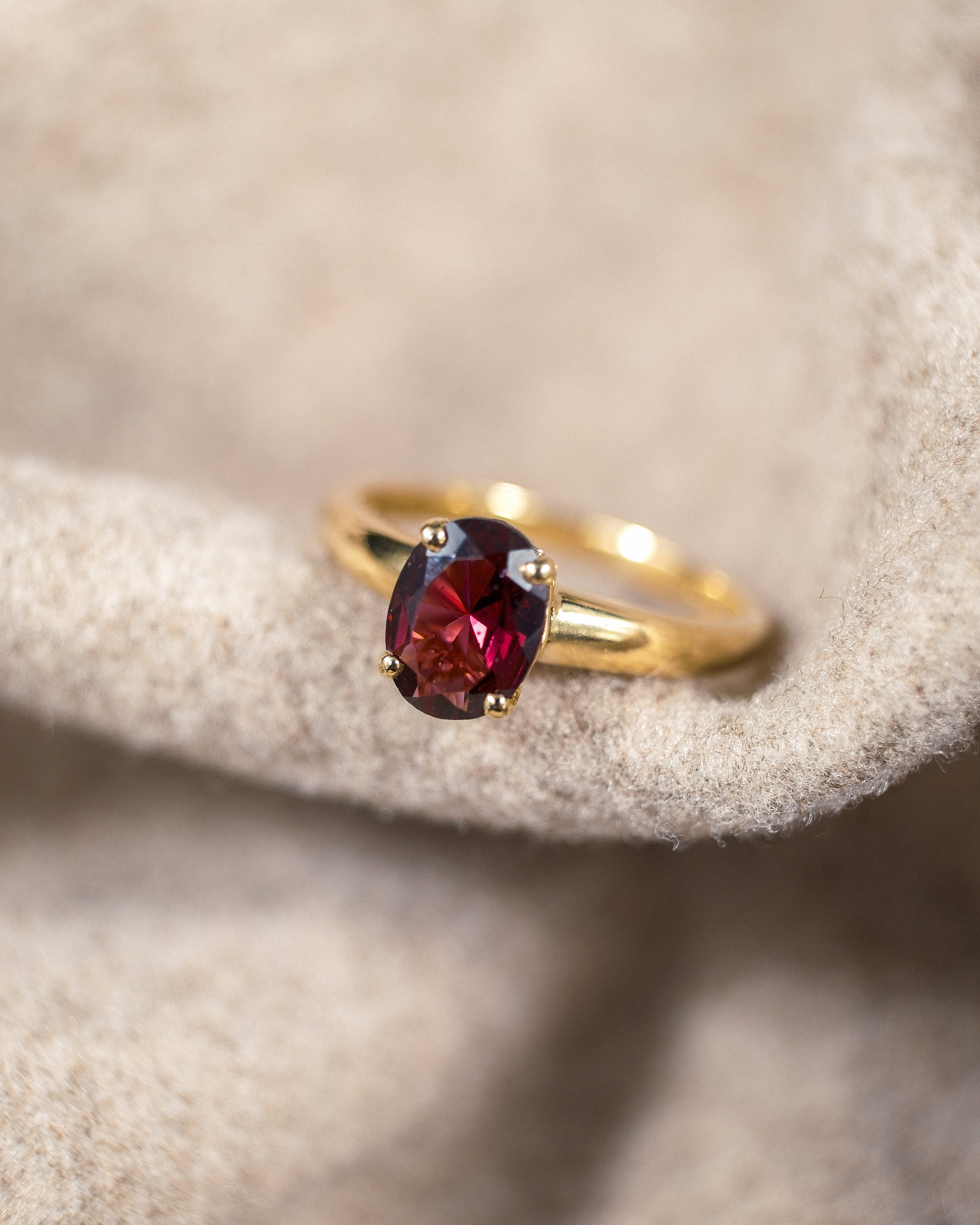 Maristelle • Vintage Toermalijn Solitaire Ring