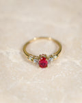 Marvelle • Vintage Robijn & Diamant Dress Ring