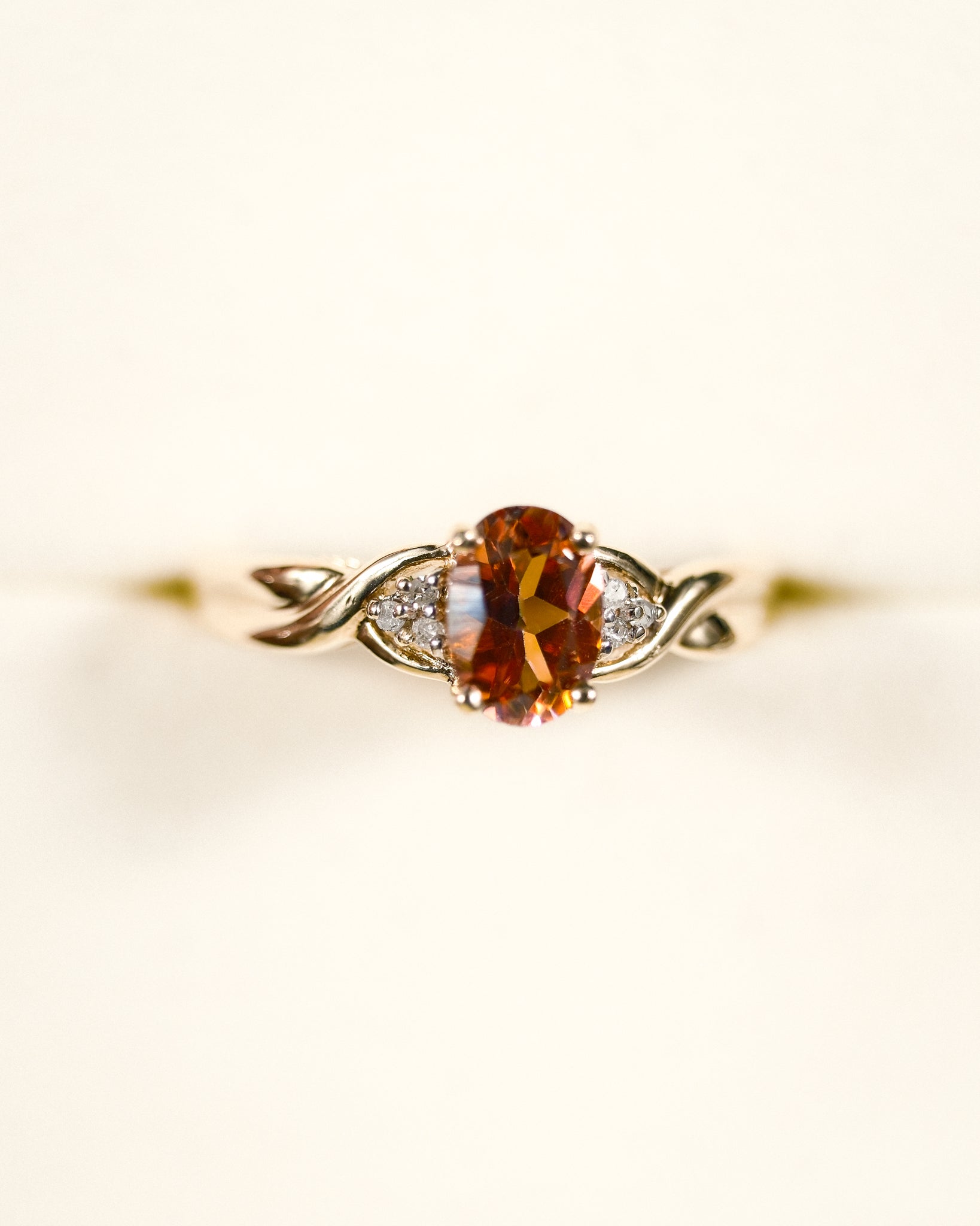 Mirelle • Vintage Topaas & Diamant Cluster