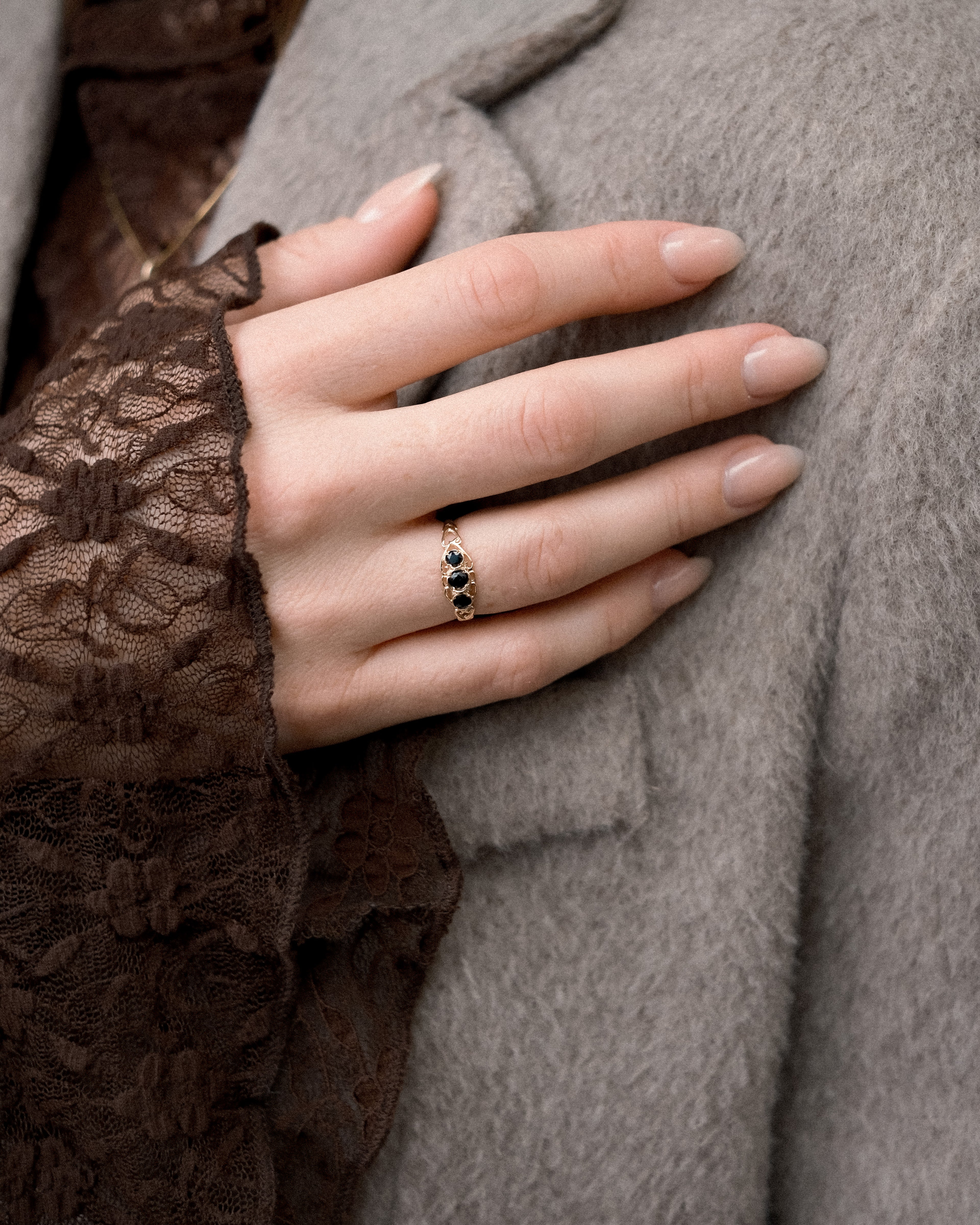 Nadine • Vintage Saffier Dress Ring