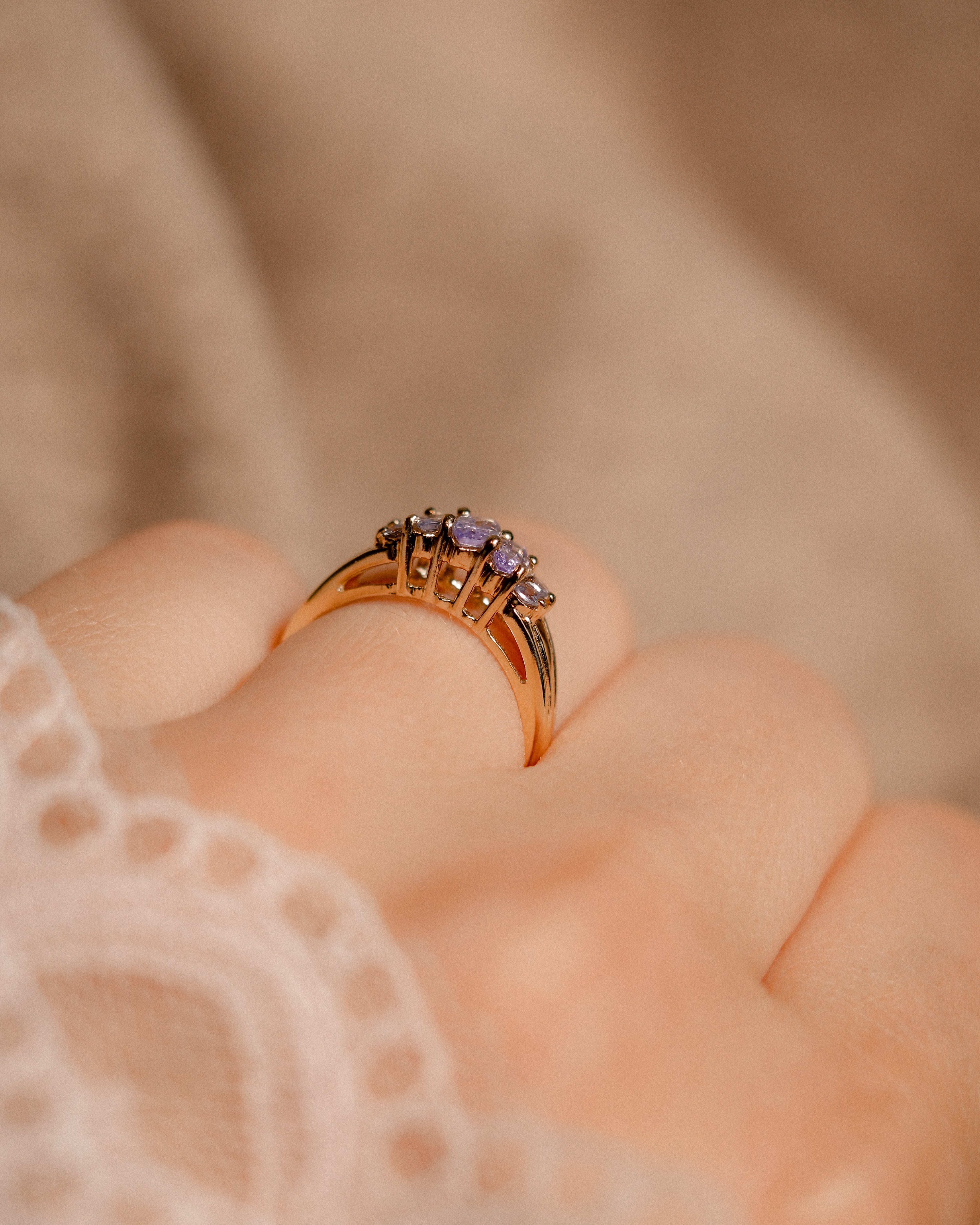 Odile • Vintage Tanzaniet Dress Ring