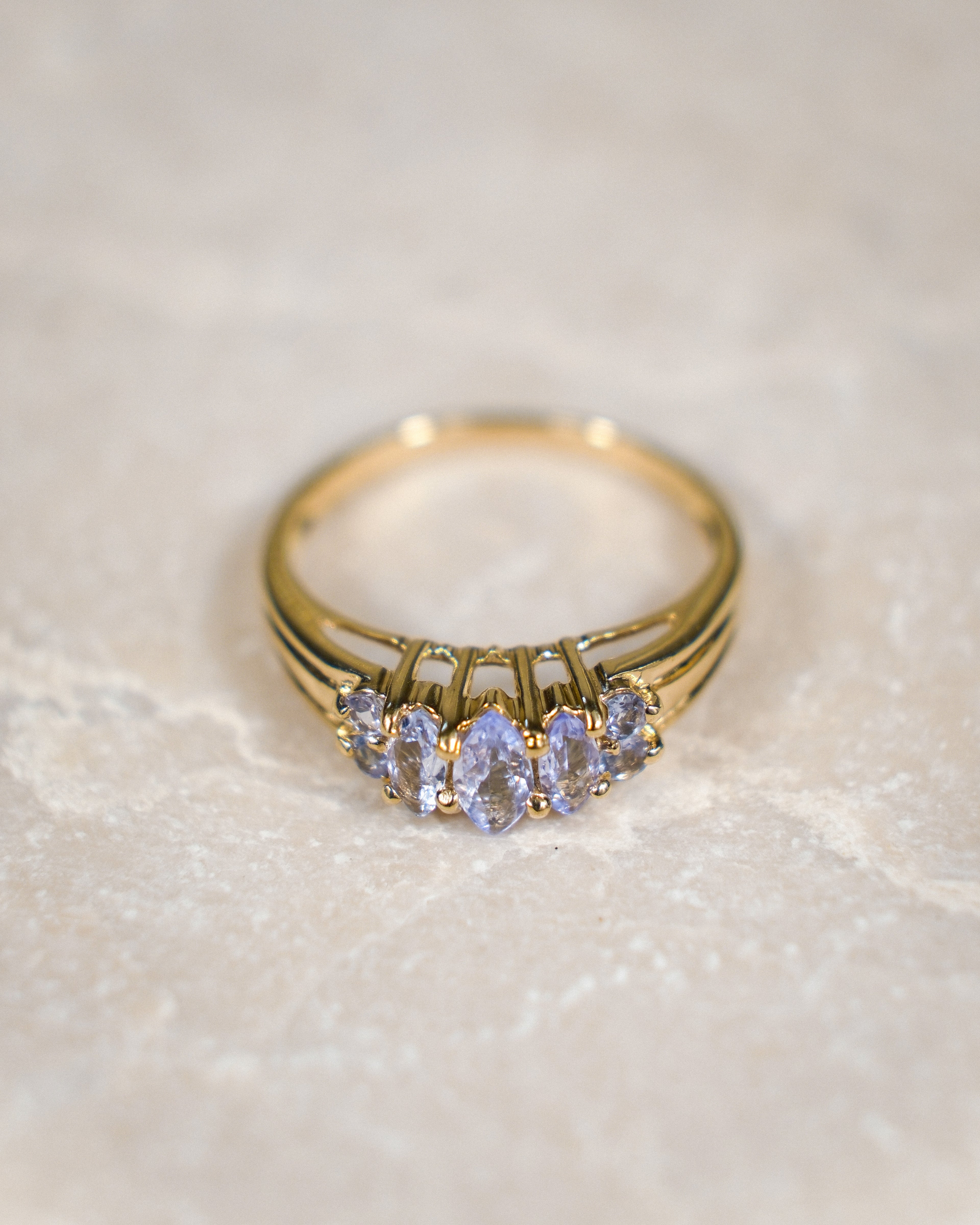 Odile • Vintage Tanzaniet Dress Ring
