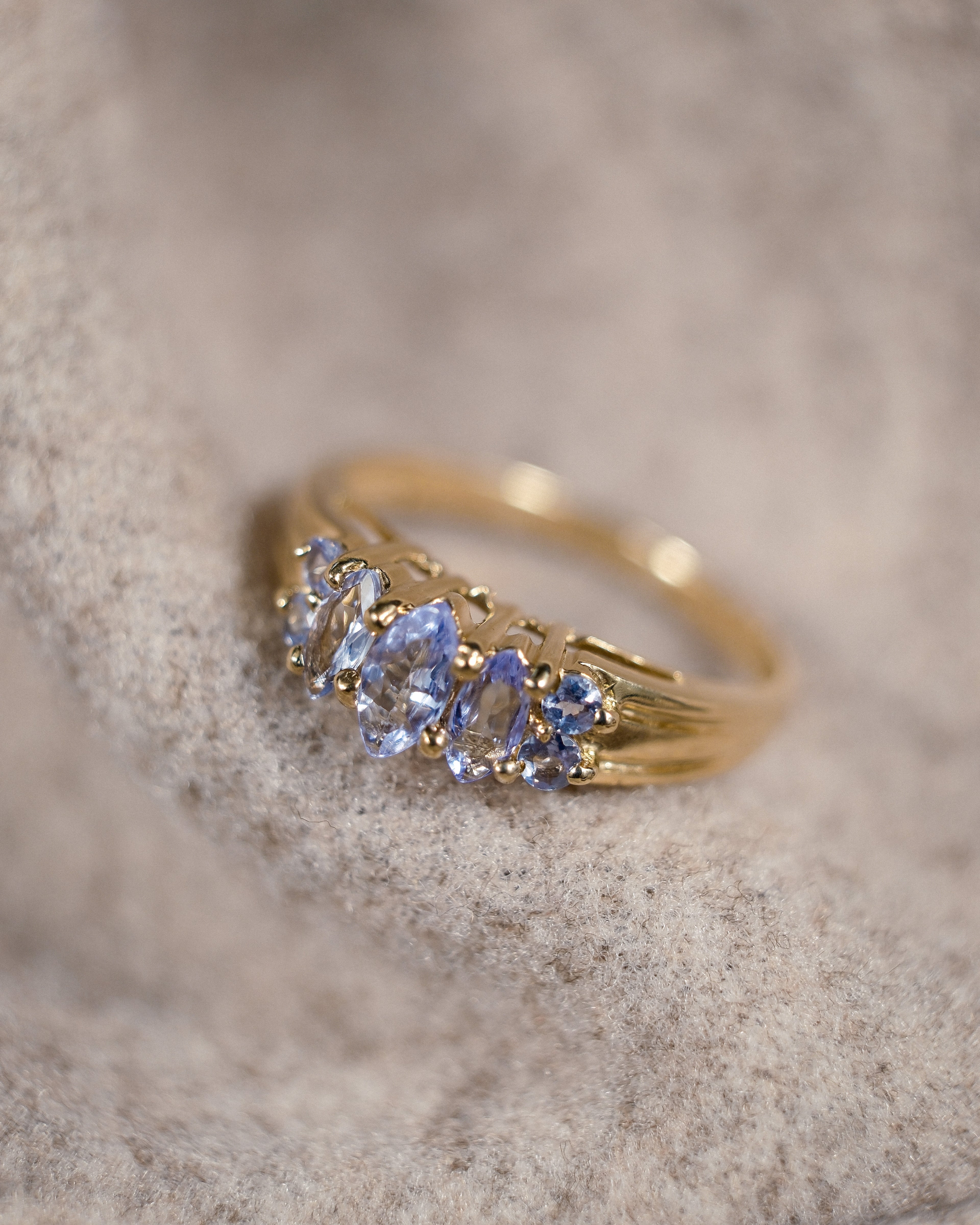 Odile • Vintage Tanzaniet Dress Ring