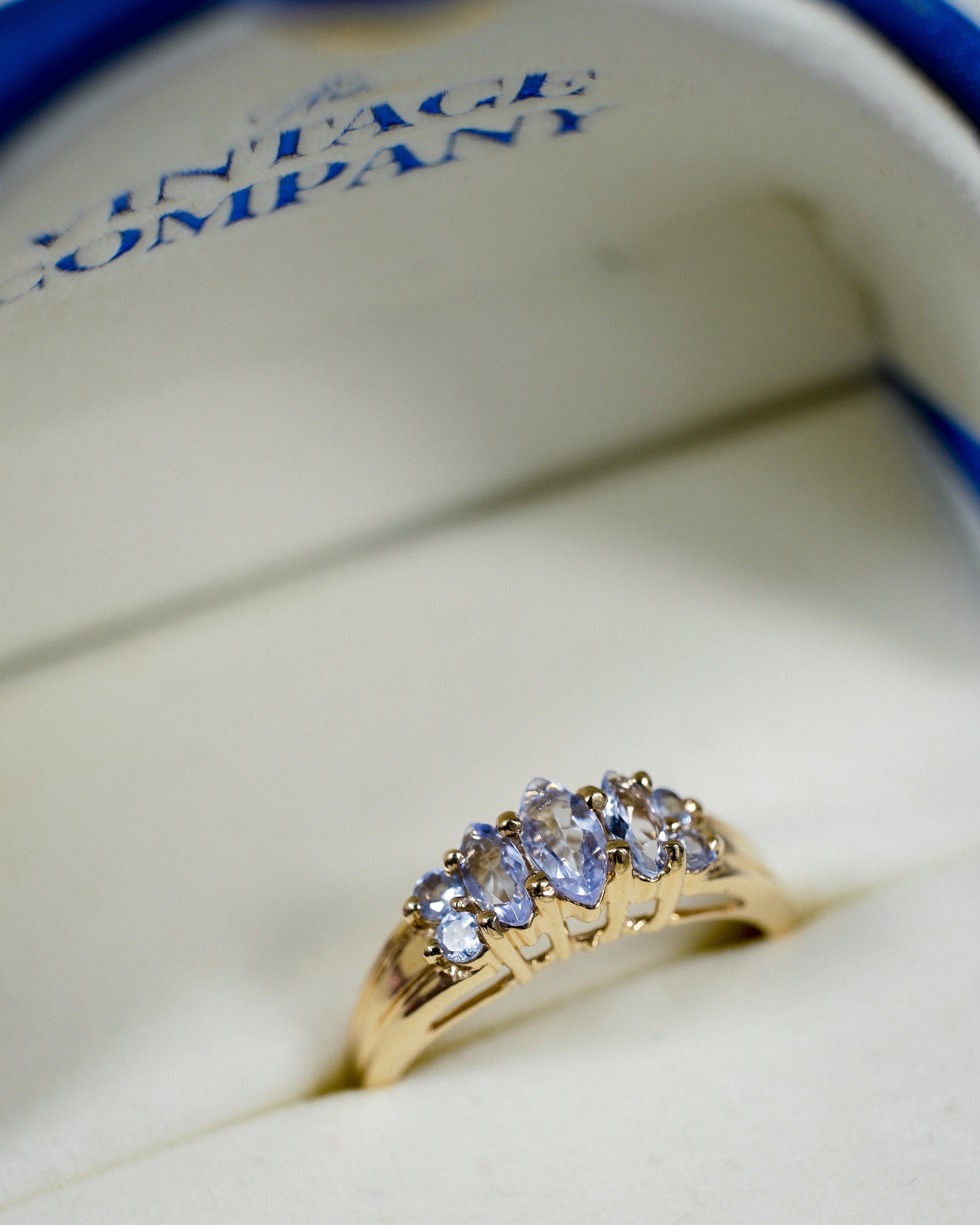 Odile • Vintage Tanzaniet Dress Ring