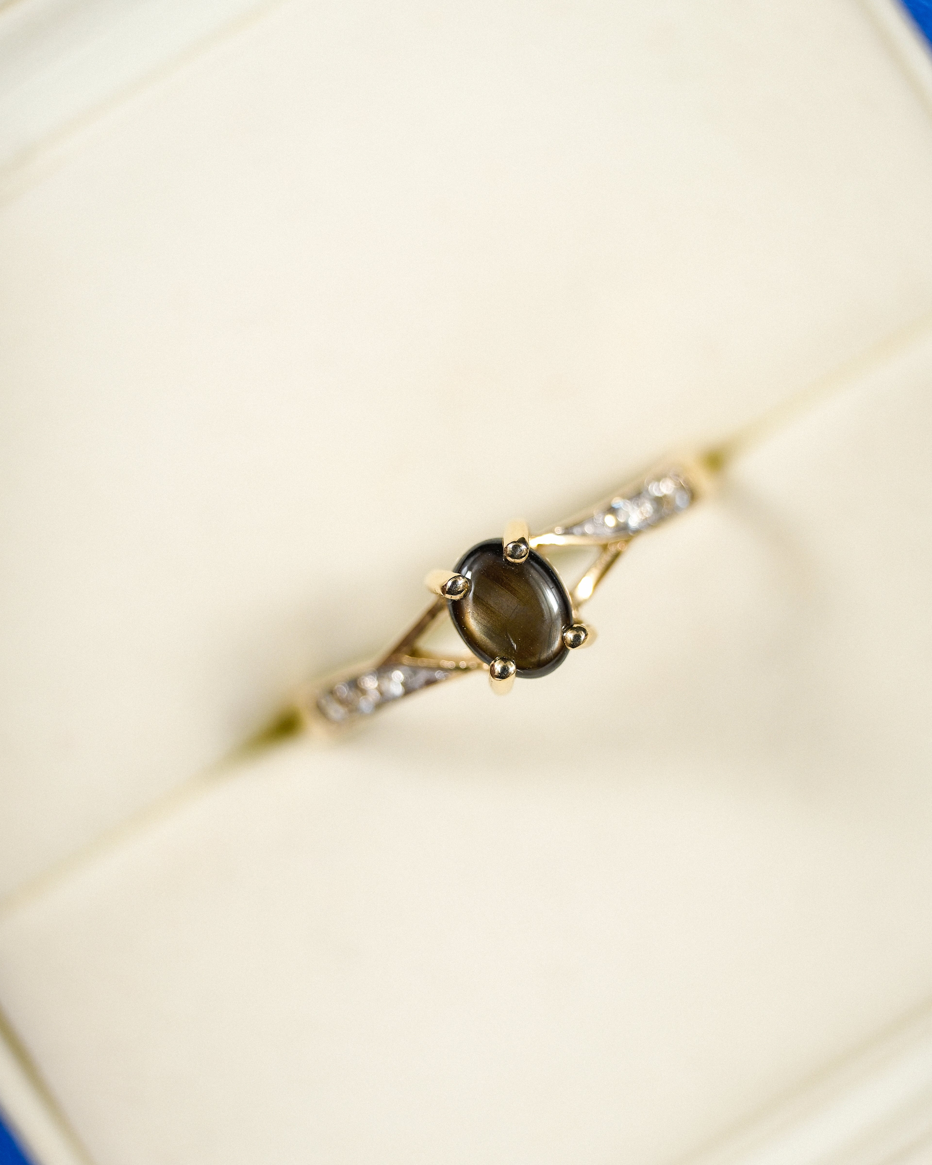 Ondine • Vintage Ster Saffier & Zirkoon Dress Ring