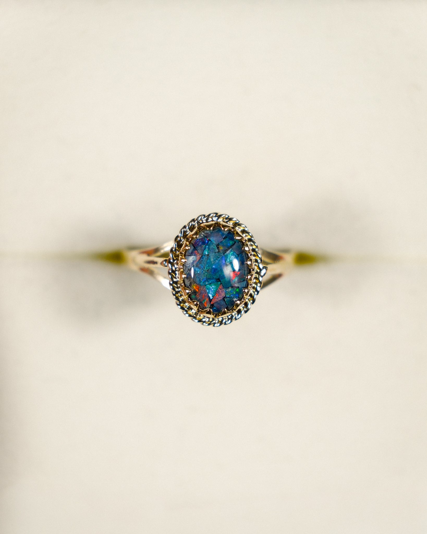 Ophelia • Vintage Zwarte Opaal Dress