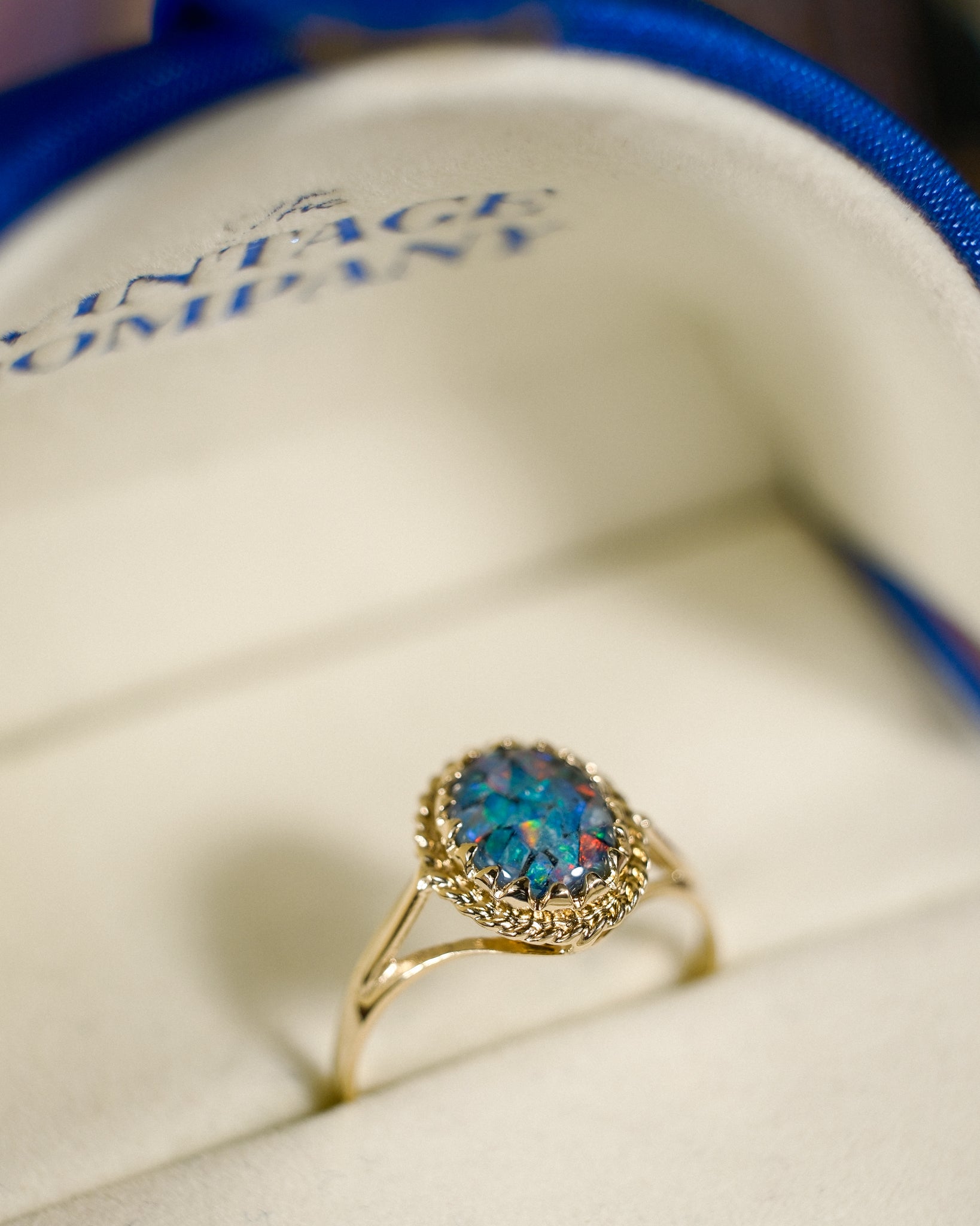 Ophelia • Vintage Zwarte Opaal Dress