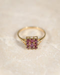 Serelle • Vintage Robijn Cluster Ring