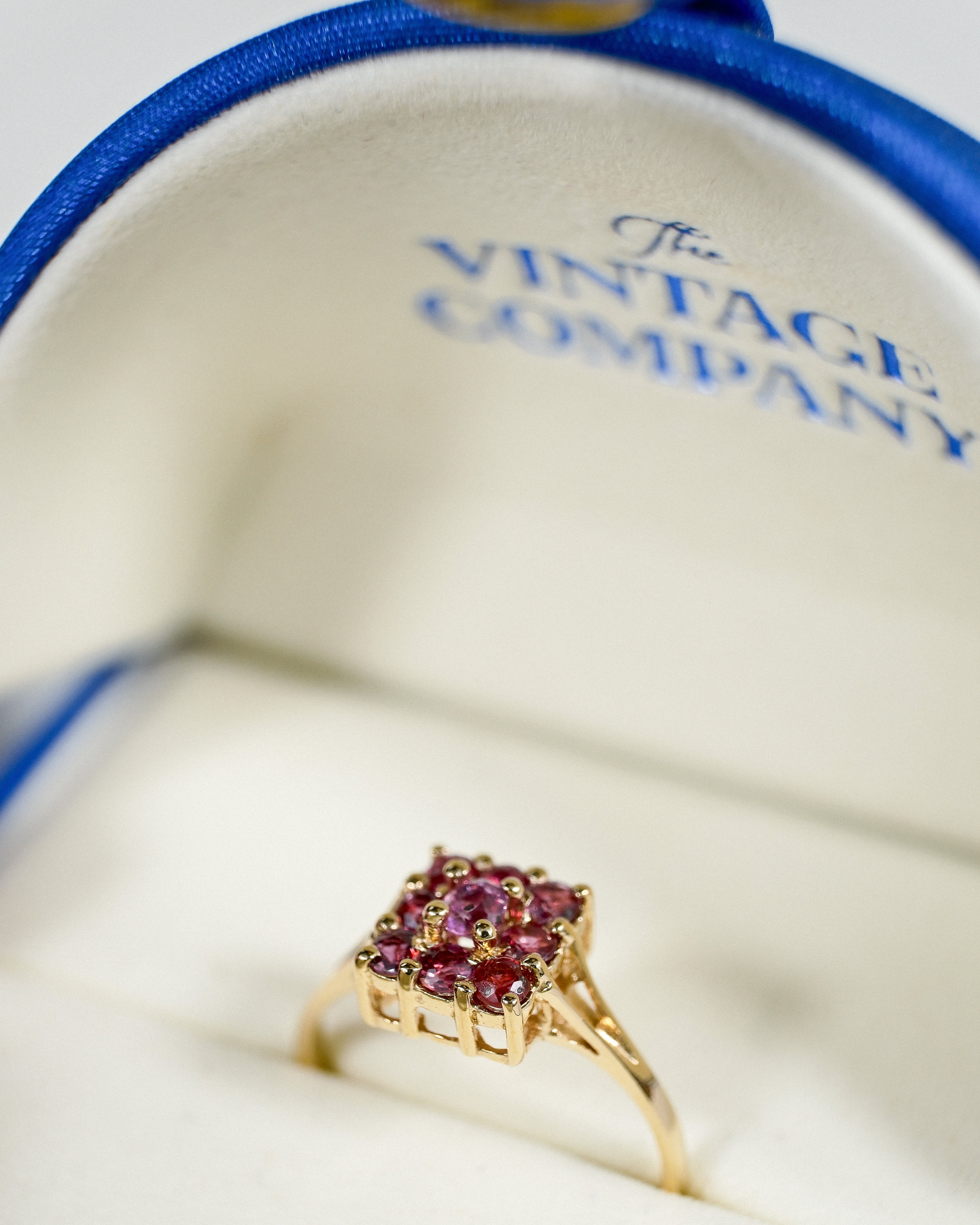 Serelle • Vintage Robijn Cluster Ring