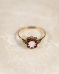 Solara • Vintage Granaat & Opaal Cluster Ring
