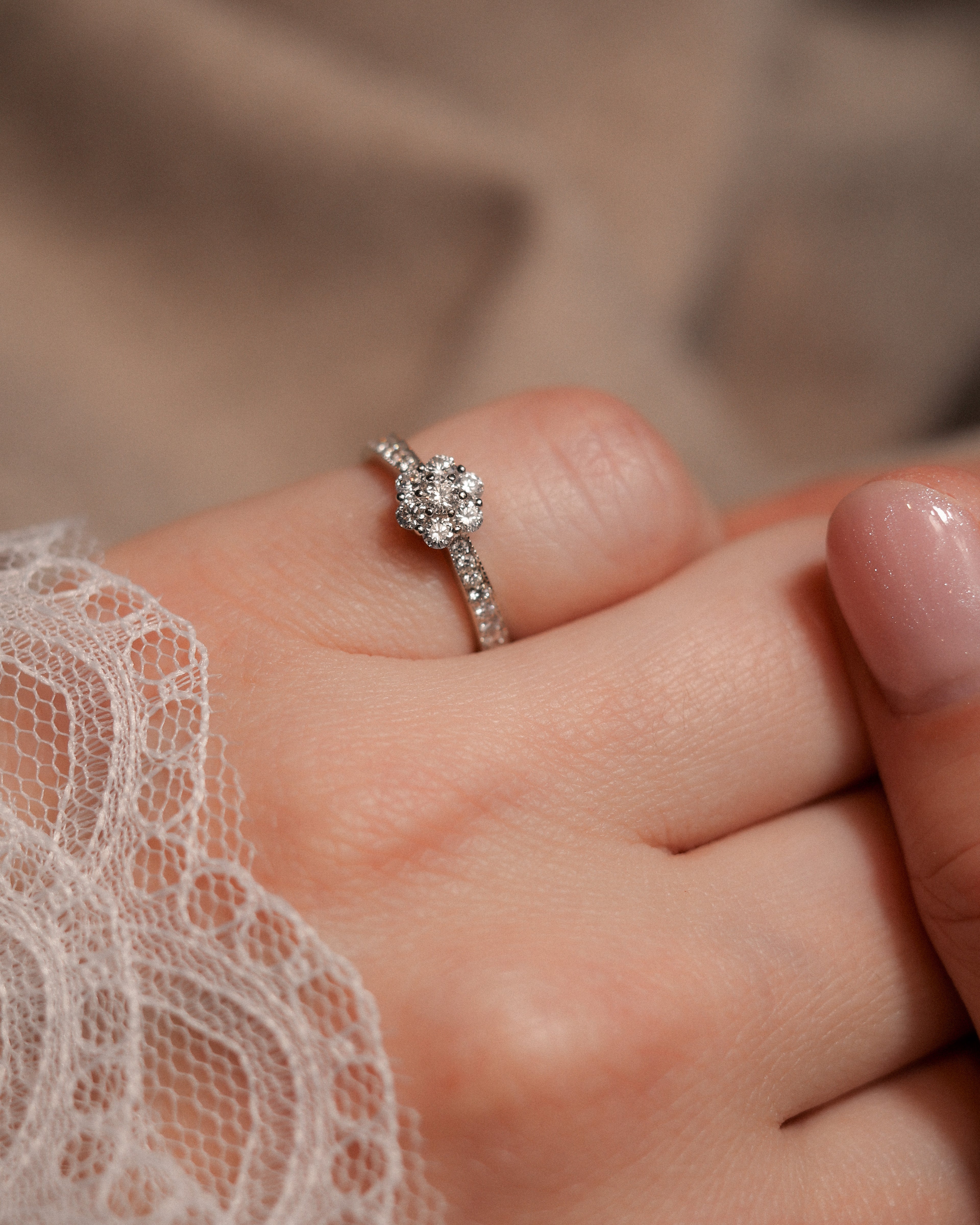 Solenne • Vintage Diamant Cluster Ring