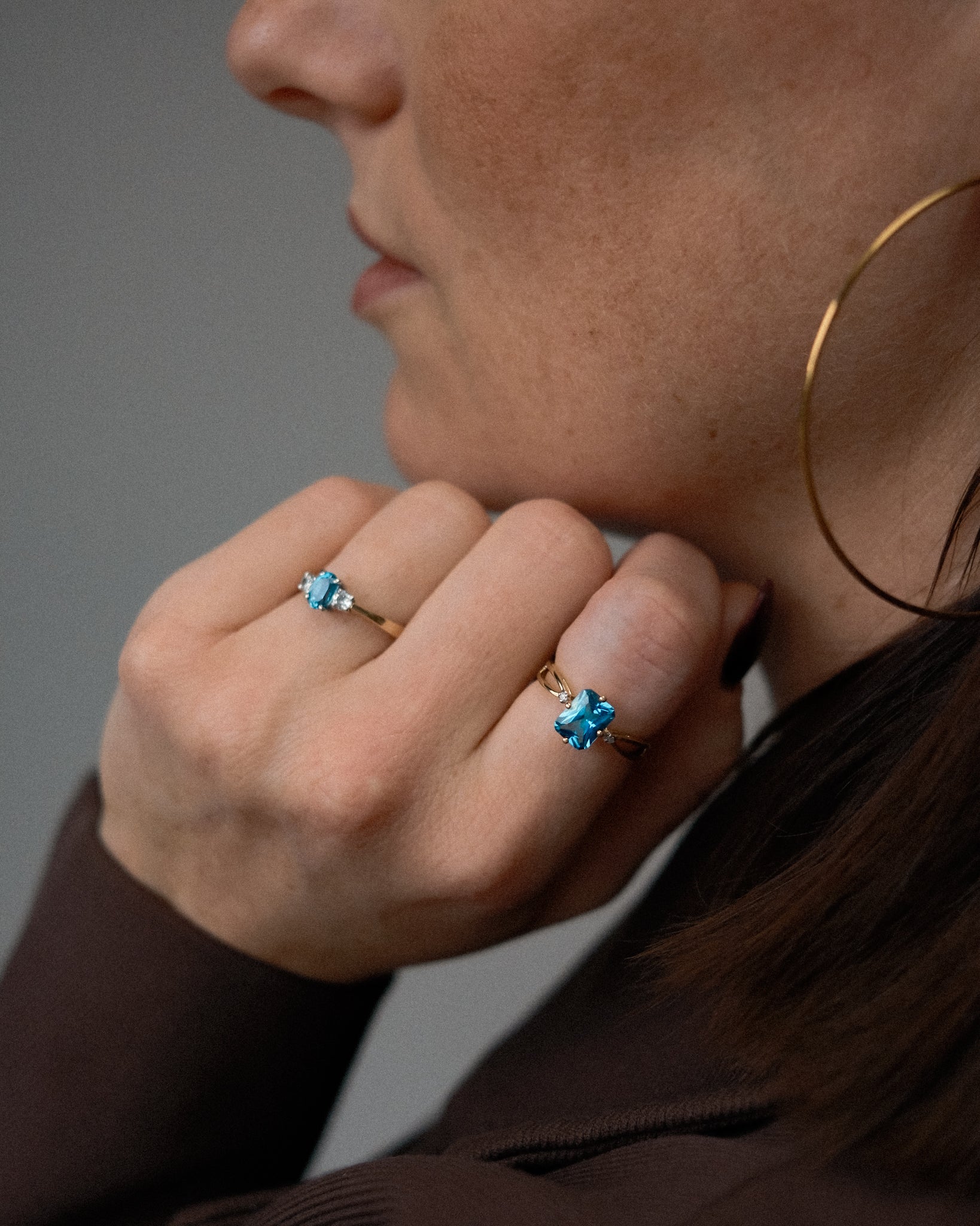 Serafina • Vintage Topaas & Diamant