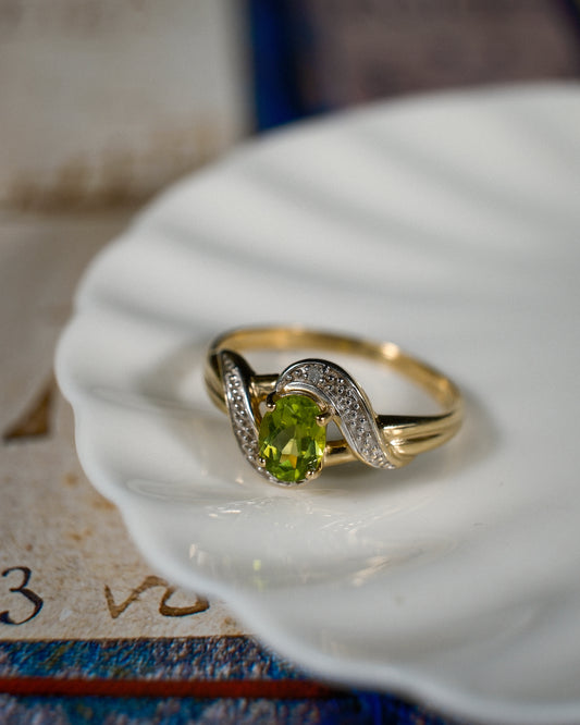 Seraphine • Peridoot & Diamant Cluster