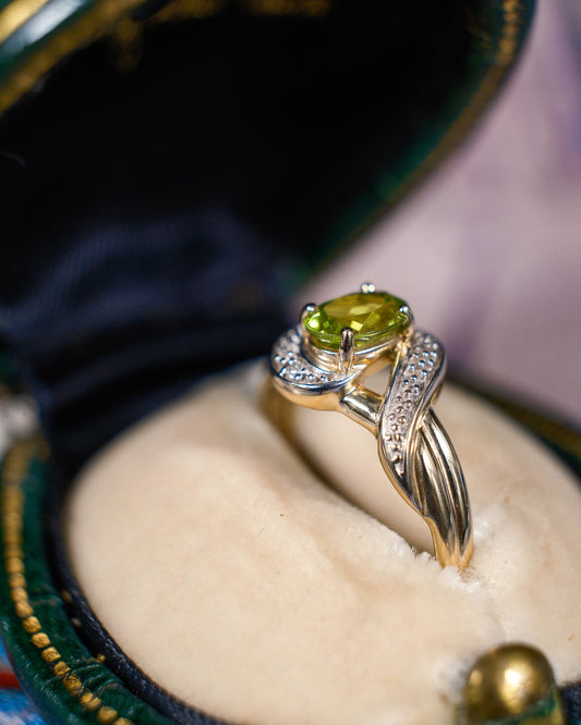 Seraphine • Peridoot & Diamant Cluster