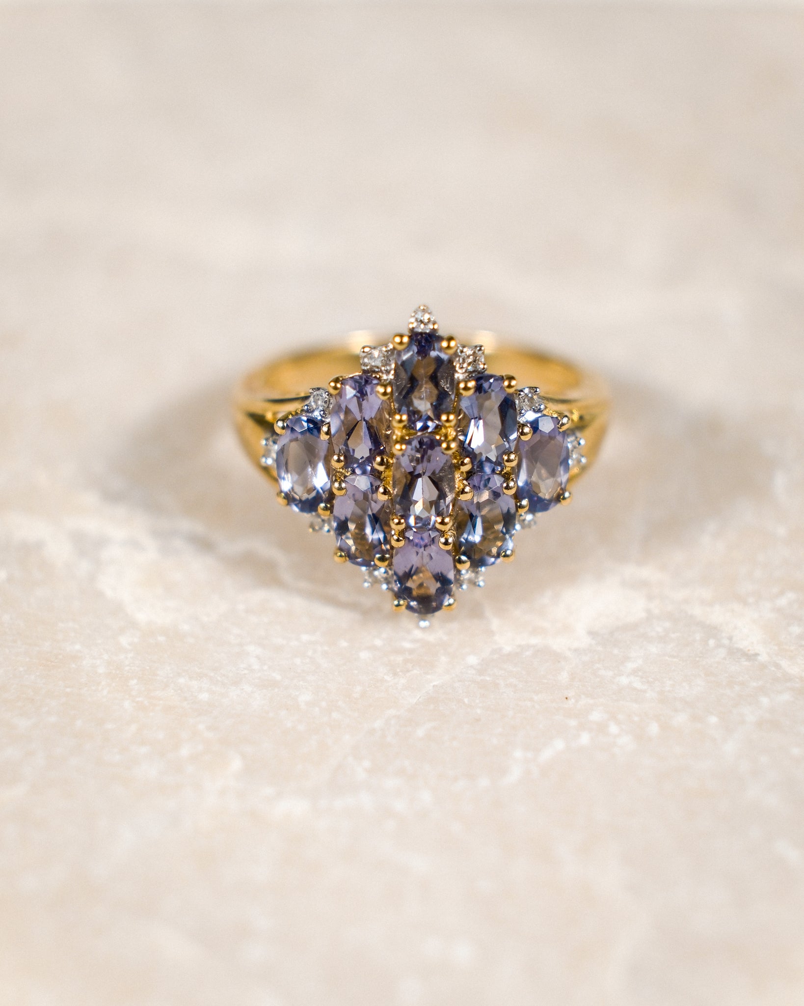 Clarisse • Vintage Ioliet & Diamant Cluster