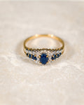 Vittoria • Vintage Saffier & Diamant Dress Ring