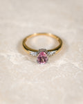 Daphne • Vintage Roze Topaas & Diamant Dress Ring
