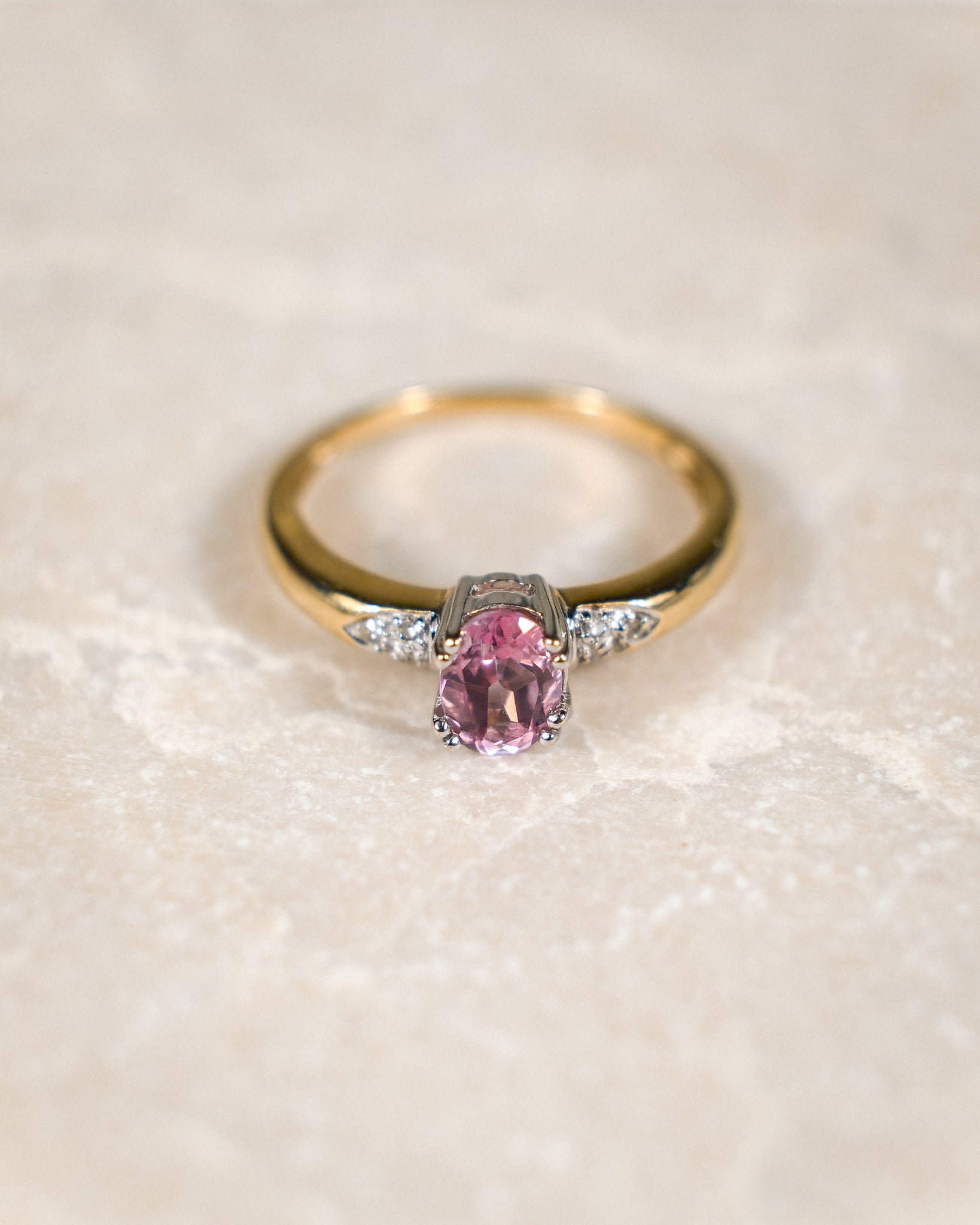 Daphne • Vintage Roze Topaas & Diamant Dress