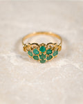 Carina • Vintage Smaragd Cluster Ring